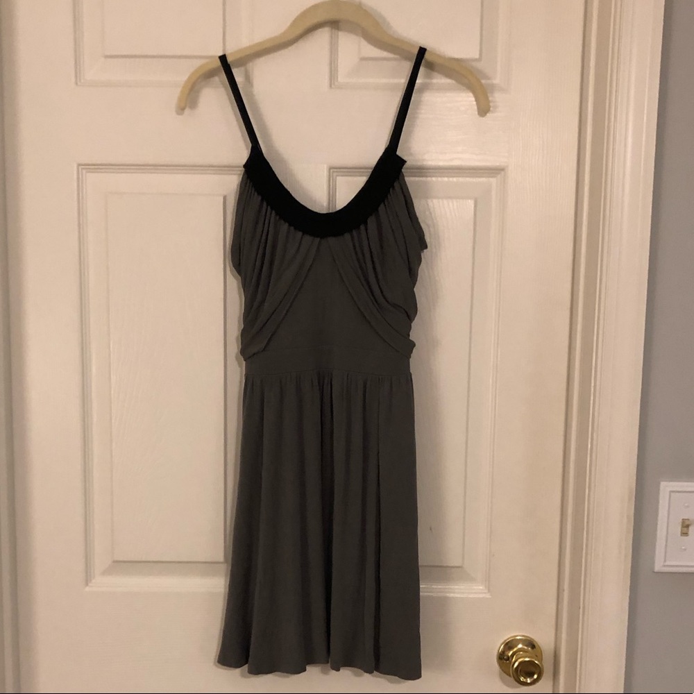 BCBG GEN Black and gray dress.